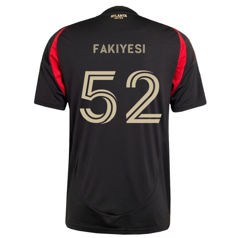 Danxen Dames Seyi Fakiyesi #52 Zwart Rood Thuisshirt Thuistenue 2026/27 T-Shirt