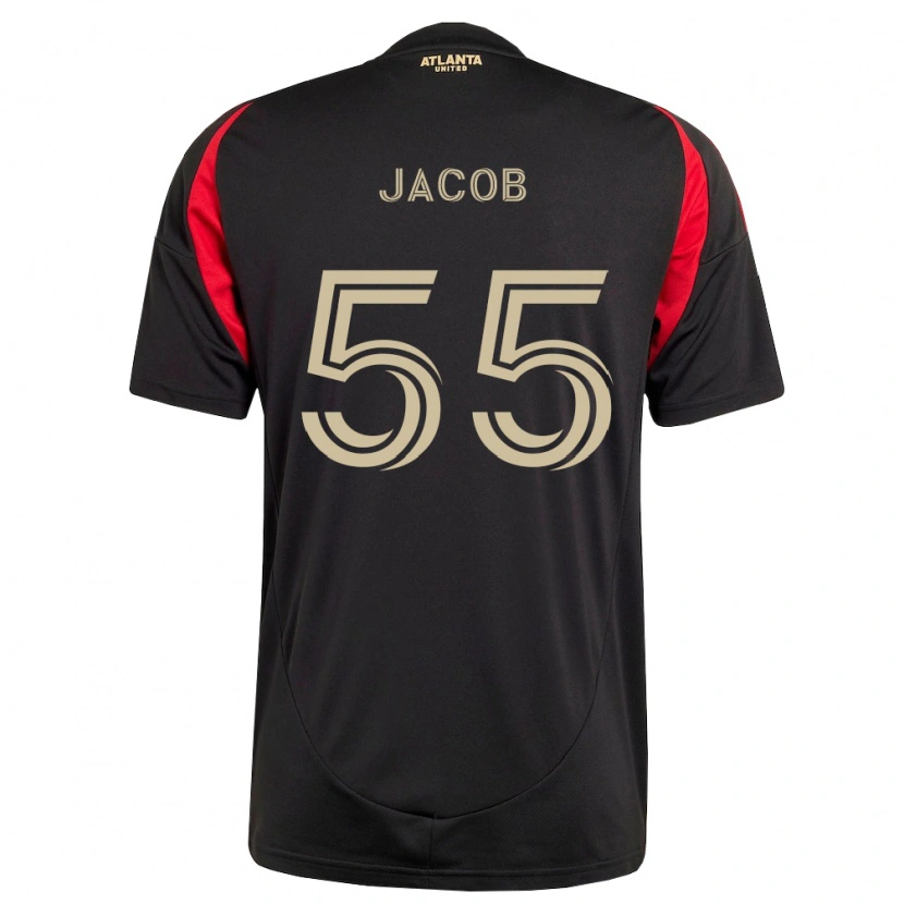 Danxen Dames Tomás Jacob #55 Zwart Rood Thuisshirt Thuistenue 2026/27 T-Shirt