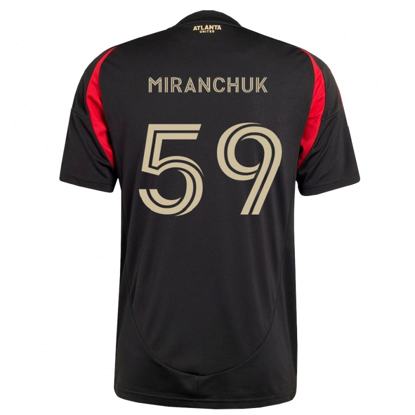 Danxen Dames Aleksey Miranchuk #59 Zwart Rood Thuisshirt Thuistenue 2026/27 T-Shirt