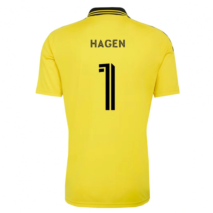 Danxen Dames Nicholas Hagen #1 Geel Zwart Thuisshirt Thuistenue 2026/27 T-Shirt