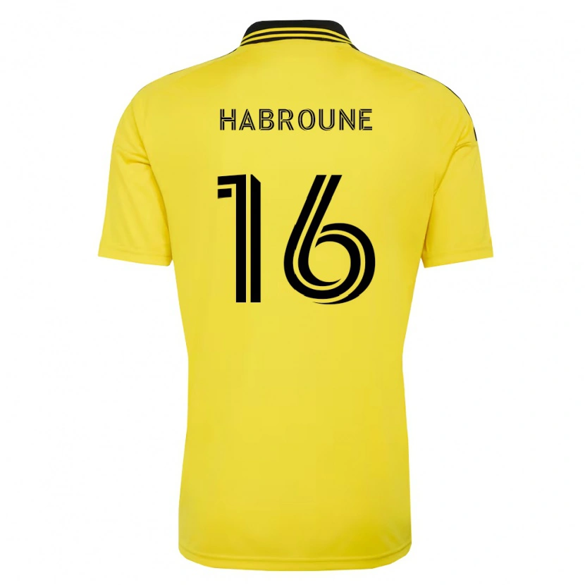 Danxen Dames Taha Habroune #16 Geel Zwart Thuisshirt Thuistenue 2026/27 T-Shirt