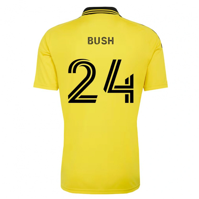 Danxen Dames Evan Bush #24 Geel Zwart Thuisshirt Thuistenue 2026/27 T-Shirt
