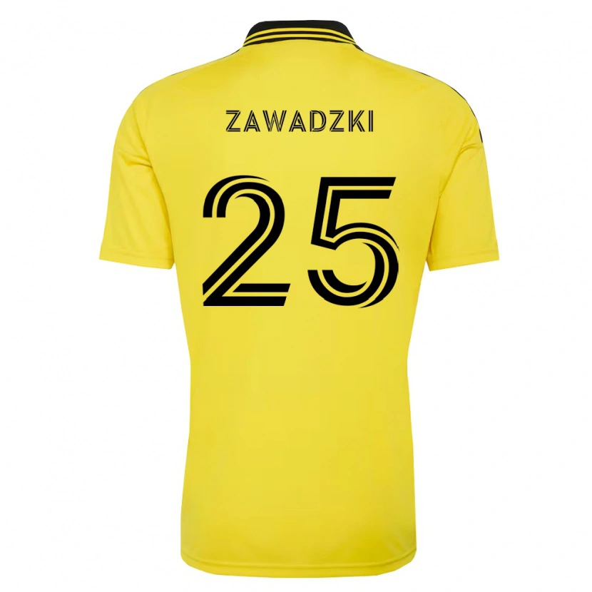 Danxen Dames Sean Zawadzki #25 Geel Zwart Thuisshirt Thuistenue 2026/27 T-Shirt