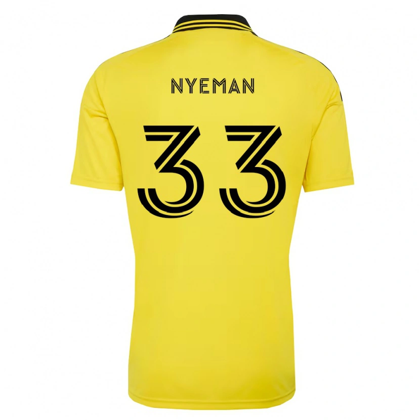 Danxen Dames Moses Nyeman #33 Geel Zwart Thuisshirt Thuistenue 2026/27 T-Shirt