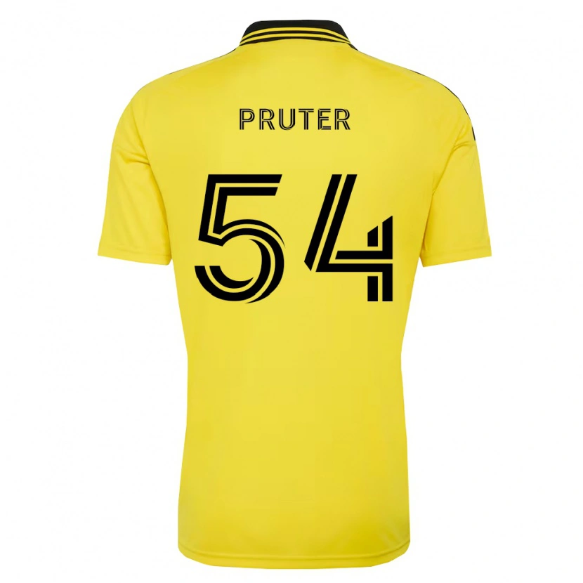 Danxen Dames Luke Pruter #54 Geel Zwart Thuisshirt Thuistenue 2026/27 T-Shirt