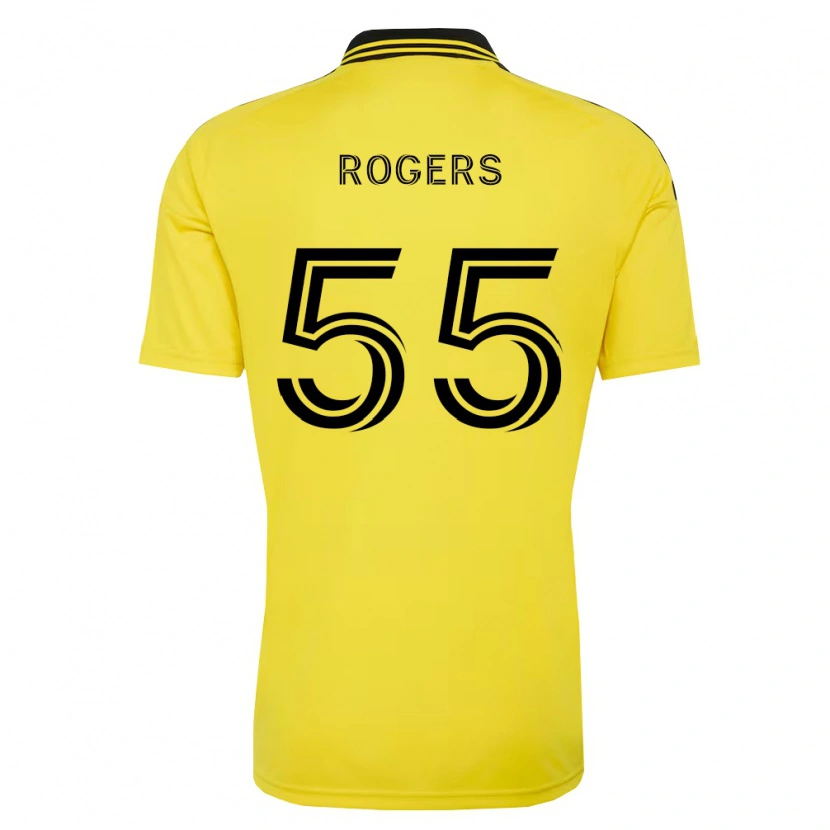 Danxen Dames Chris Rogers #55 Geel Zwart Thuisshirt Thuistenue 2026/27 T-Shirt