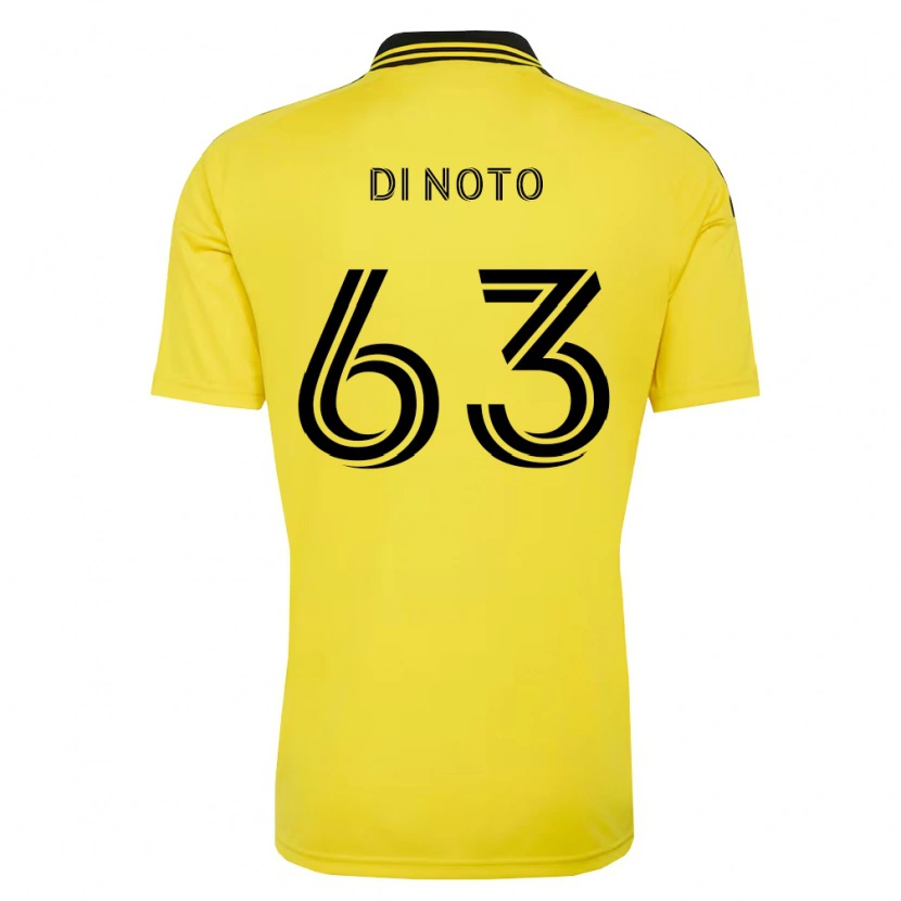 Danxen Dames Gianmarco Di Noto #63 Geel Zwart Thuisshirt Thuistenue 2026/27 T-Shirt