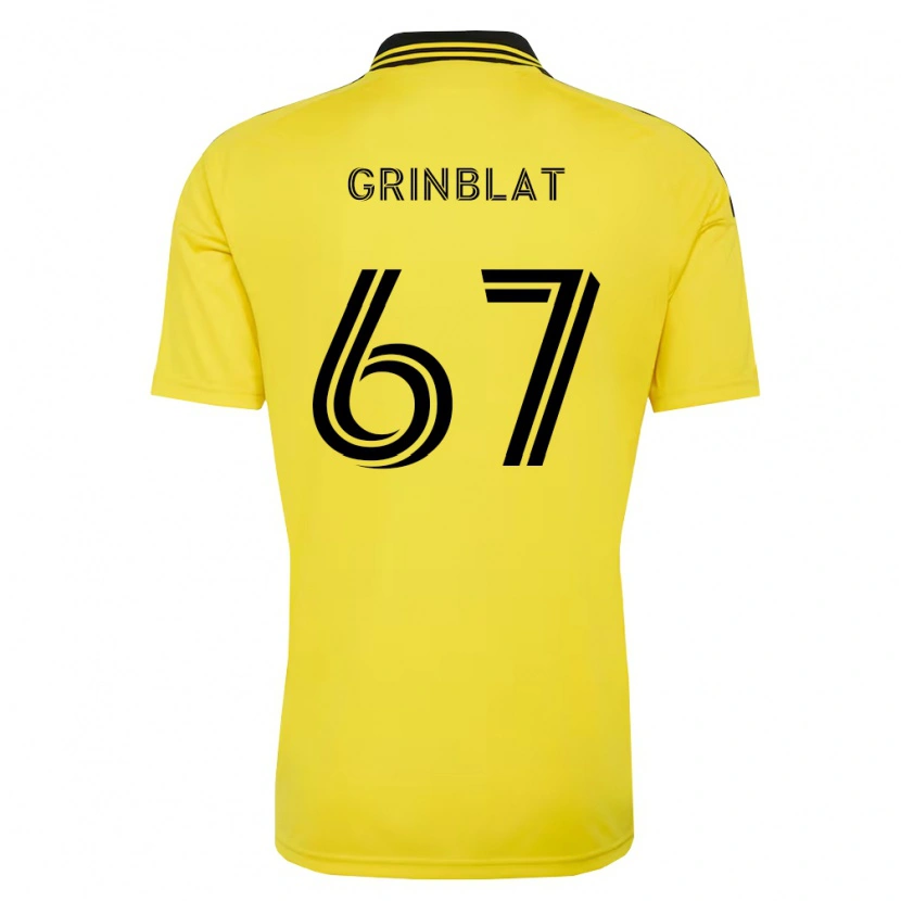 Danxen Dames Artem Grinblat #67 Geel Zwart Thuisshirt Thuistenue 2026/27 T-Shirt