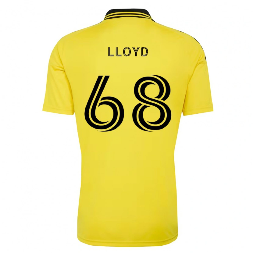 Danxen Dames Zach Lloyd #68 Geel Zwart Thuisshirt Thuistenue 2026/27 T-Shirt