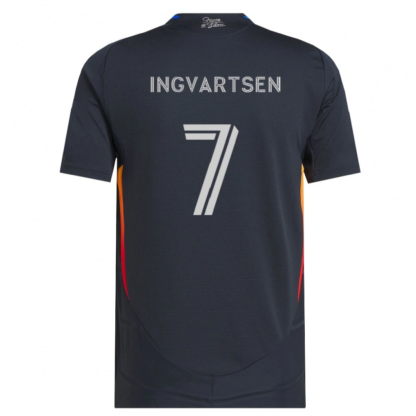 Danxen Dames Marcus Ingvartsen #7 Donkergrijs Rood Thuisshirt Thuistenue 2026/27 T-Shirt