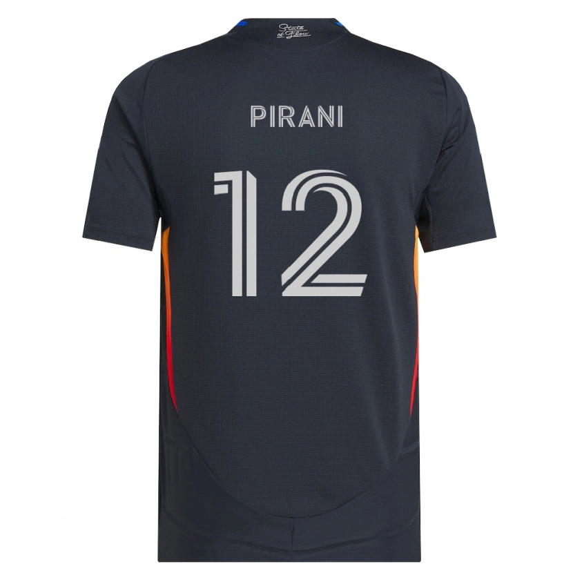 Danxen Dames Gabriel Pirani #12 Donkergrijs Rood Thuisshirt Thuistenue 2026/27 T-Shirt