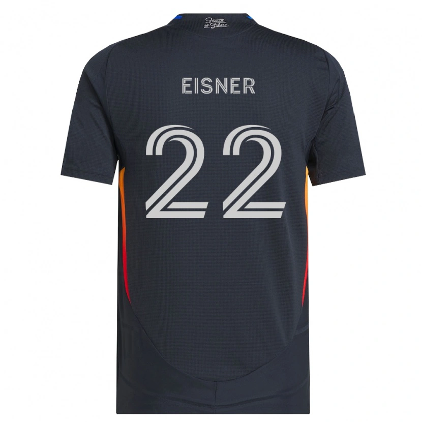 Danxen Dames Wilson Eisner #22 Donkergrijs Rood Thuisshirt Thuistenue 2026/27 T-Shirt