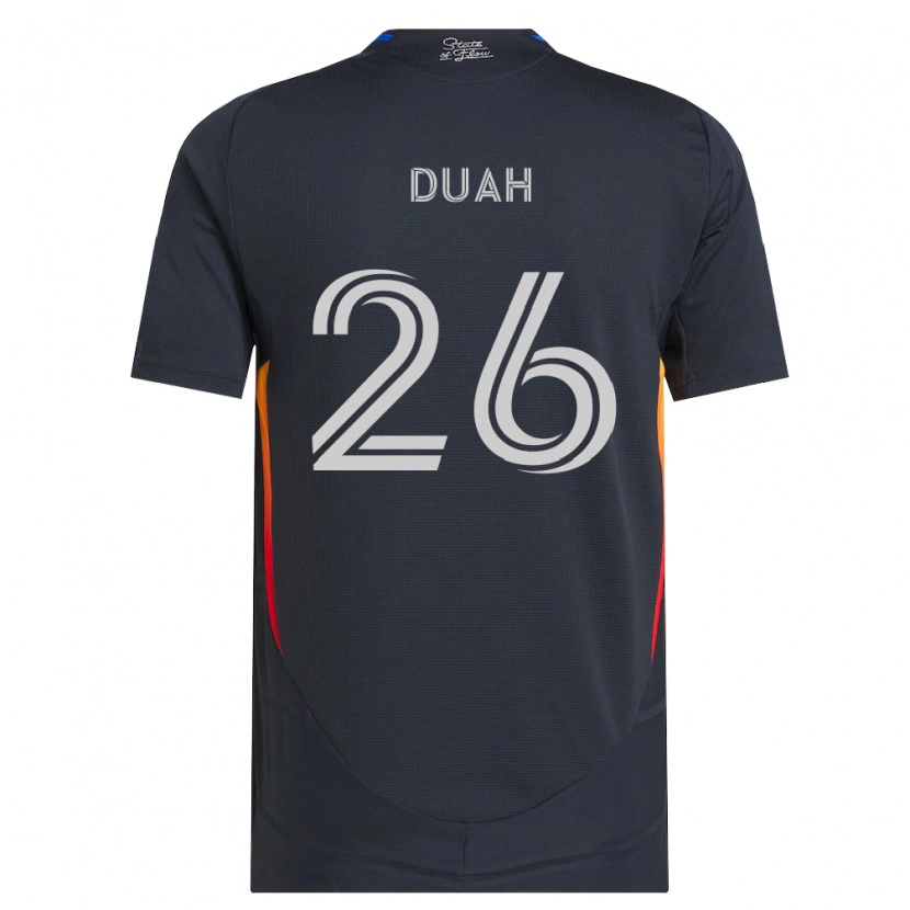 Danxen Dames Manu Duah #26 Donkergrijs Rood Thuisshirt Thuistenue 2026/27 T-Shirt