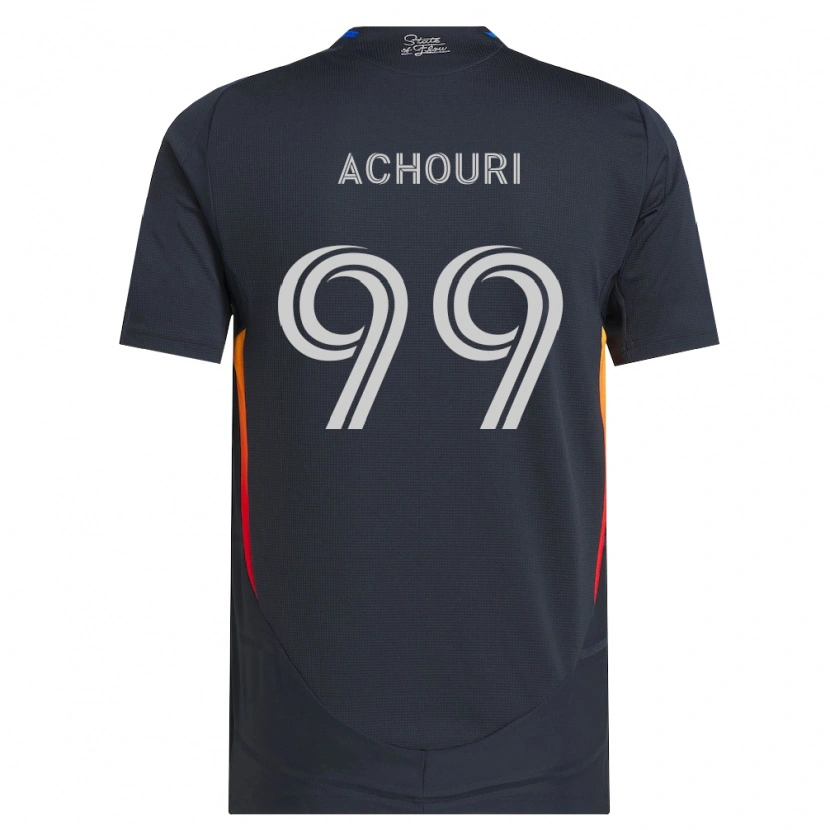 Danxen Dames Elias Achouri #99 Donkergrijs Rood Thuisshirt Thuistenue 2026/27 T-Shirt