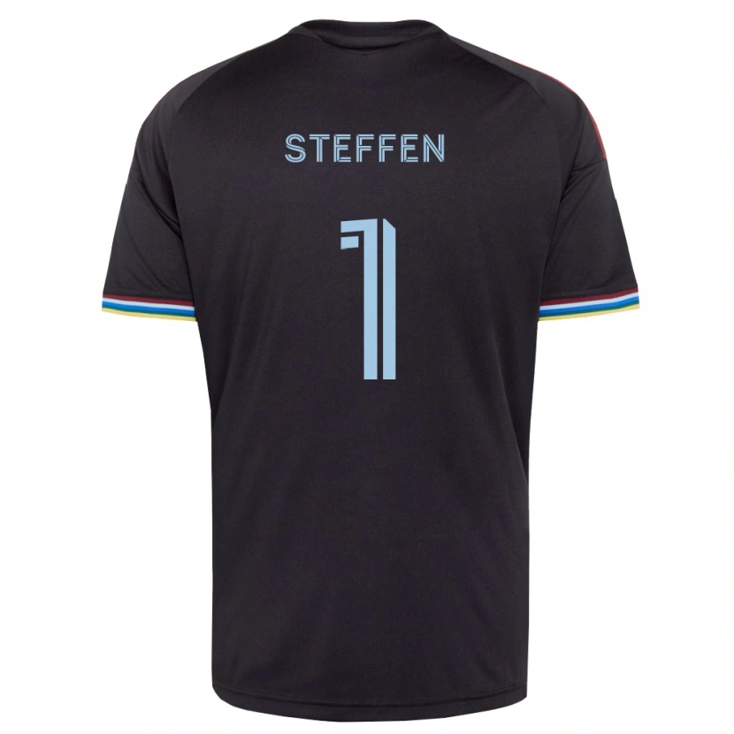 Danxen Dames Zack Steffen #1 Zwart Hemelsblauw Thuisshirt Thuistenue 2026/27 T-Shirt