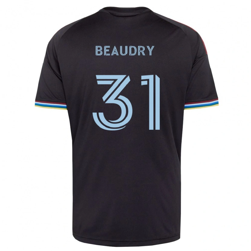Danxen Dames Adam Beaudry #31 Zwart Hemelsblauw Thuisshirt Thuistenue 2026/27 T-Shirt