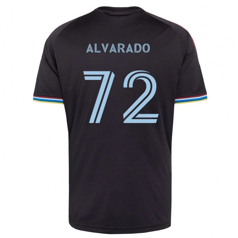 Danxen Dames Miguel Alvarado #72 Zwart Hemelsblauw Thuisshirt Thuistenue 2026/27 T-Shirt