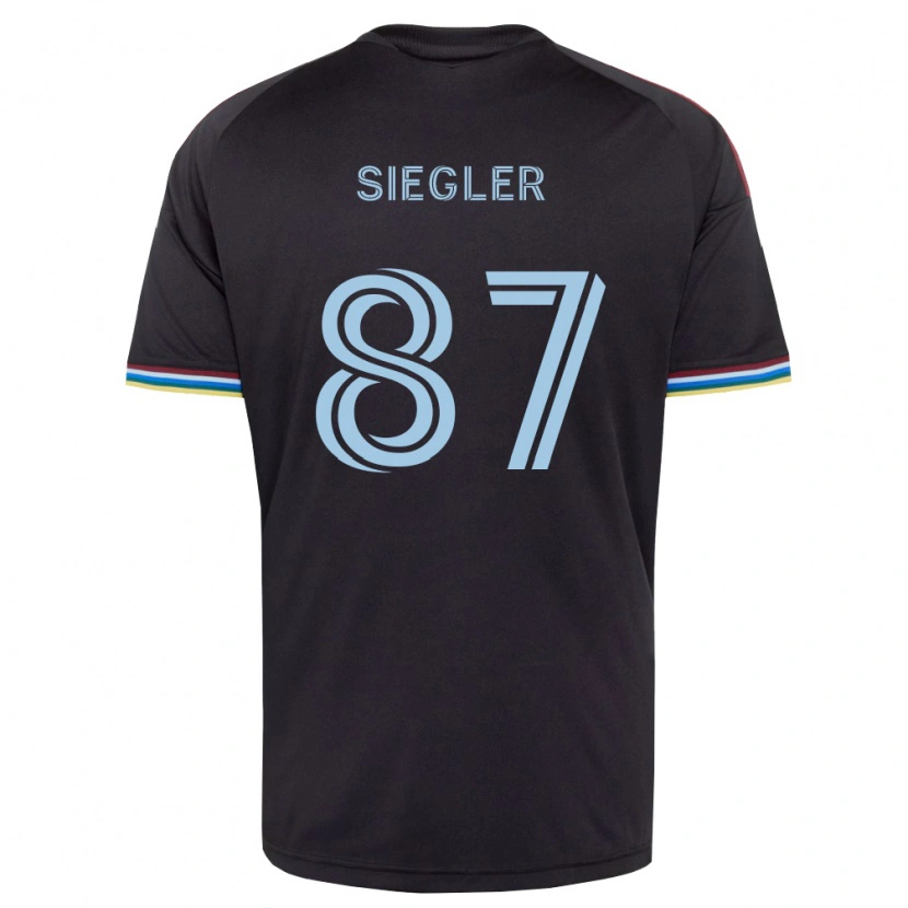Danxen Dames Sebastian Siegler #87 Zwart Hemelsblauw Thuisshirt Thuistenue 2026/27 T-Shirt