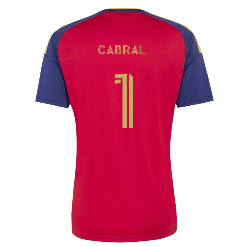 Danxen Dames Rafael Cabral #1 Koninklijk Blauw Bruin Rood Thuisshirt Thuistenue 2026/27 T-Shirt