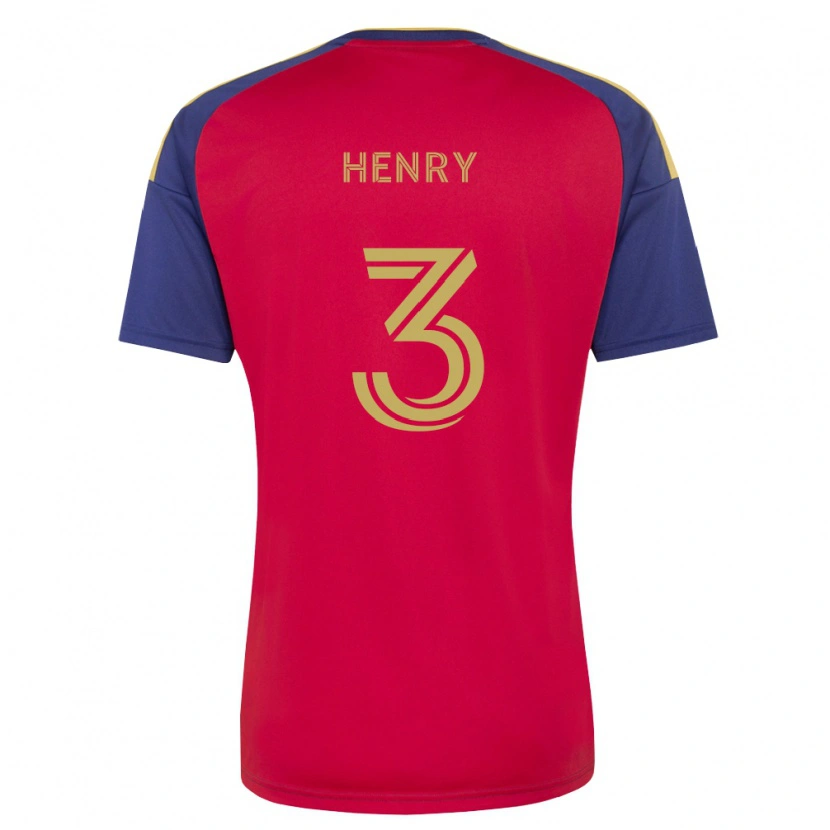 Danxen Dames Kobi Henry #3 Koninklijk Blauw Bruin Rood Thuisshirt Thuistenue 2026/27 T-Shirt