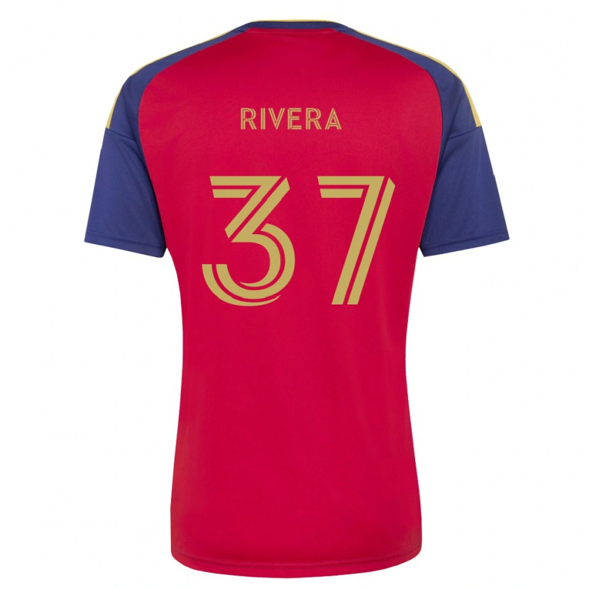 Danxen Dames Luis Rivera #37 Koninklijk Blauw Bruin Rood Thuisshirt Thuistenue 2026/27 T-Shirt