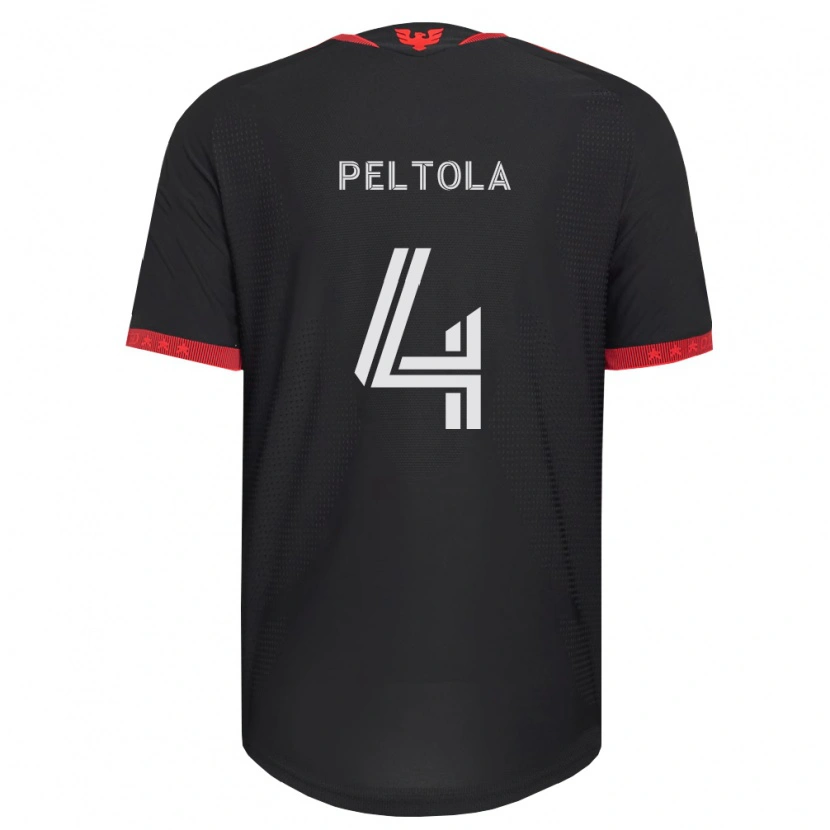 Danxen Dames Matti Peltola #4 Zwart Wit Rood Thuisshirt Thuistenue 2026/27 T-Shirt