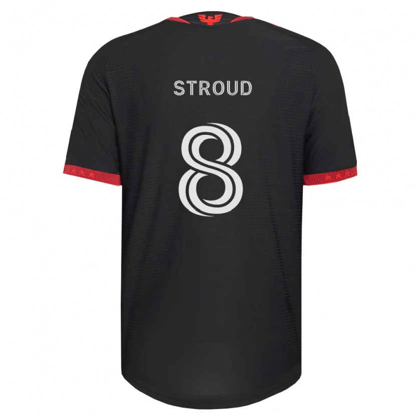 Danxen Dames Jared Stroud #8 Zwart Wit Rood Thuisshirt Thuistenue 2026/27 T-Shirt