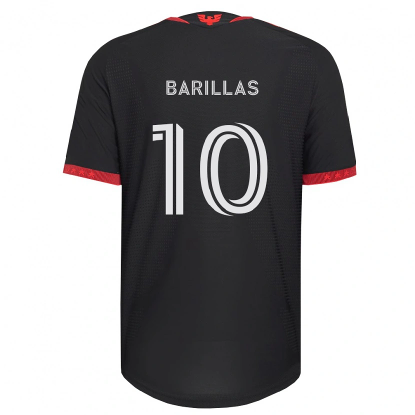 Danxen Dames Mayson Barillas #10 Zwart Wit Rood Thuisshirt Thuistenue 2026/27 T-Shirt