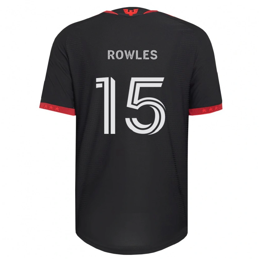 Danxen Dames Kye Rowles #15 Zwart Wit Rood Thuisshirt Thuistenue 2026/27 T-Shirt