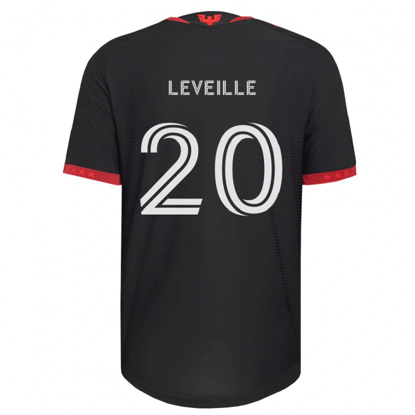 Danxen Dames Grant Leveille #20 Zwart Wit Rood Thuisshirt Thuistenue 2026/27 T-Shirt