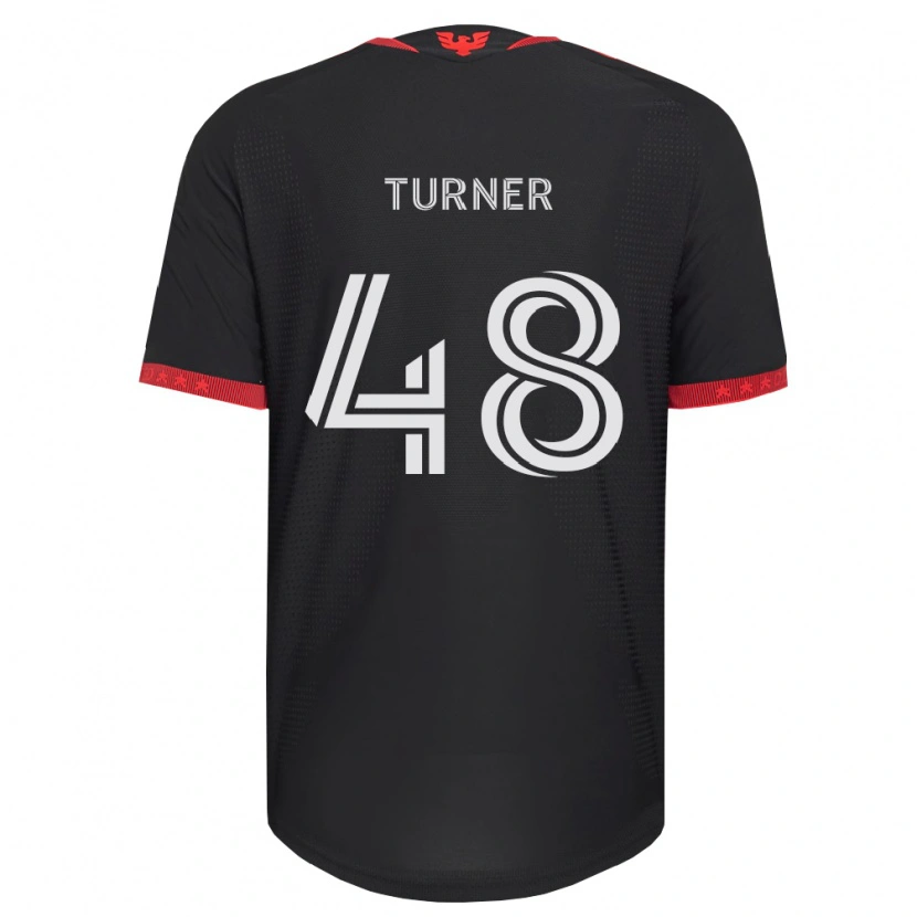 Danxen Dames Gavin Turner #48 Zwart Wit Rood Thuisshirt Thuistenue 2026/27 T-Shirt