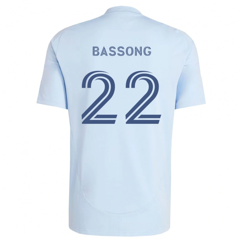 Danxen Dames Zorhan Bassong #22 Lichtblauw Lichtgrijs Thuisshirt Thuistenue 2026/27 T-Shirt