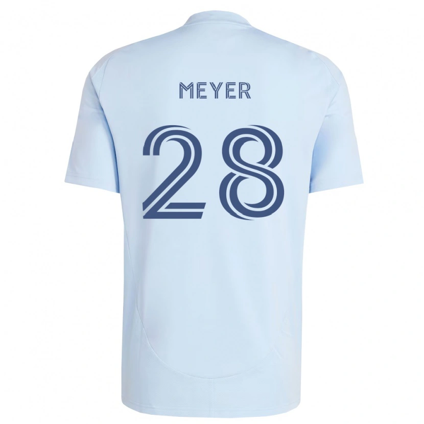 Danxen Dames Wyatt Meyer #28 Lichtblauw Lichtgrijs Thuisshirt Thuistenue 2026/27 T-Shirt