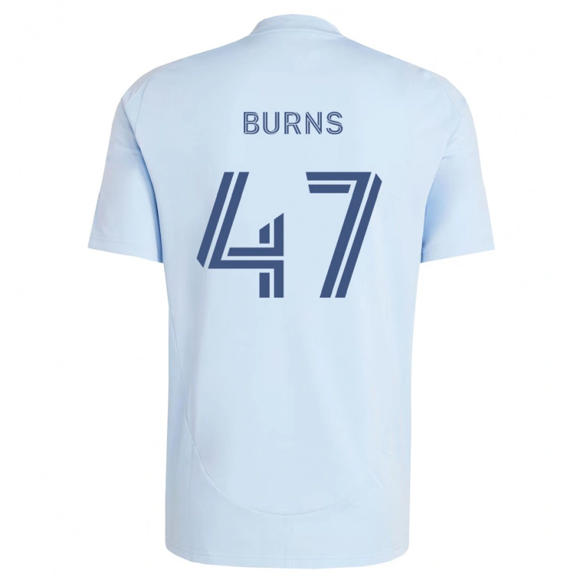 Danxen Dames Trevor Burns #47 Lichtblauw Lichtgrijs Thuisshirt Thuistenue 2026/27 T-Shirt