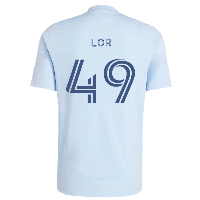 Danxen Dames Troy Lor #49 Lichtblauw Lichtgrijs Thuisshirt Thuistenue 2026/27 T-Shirt