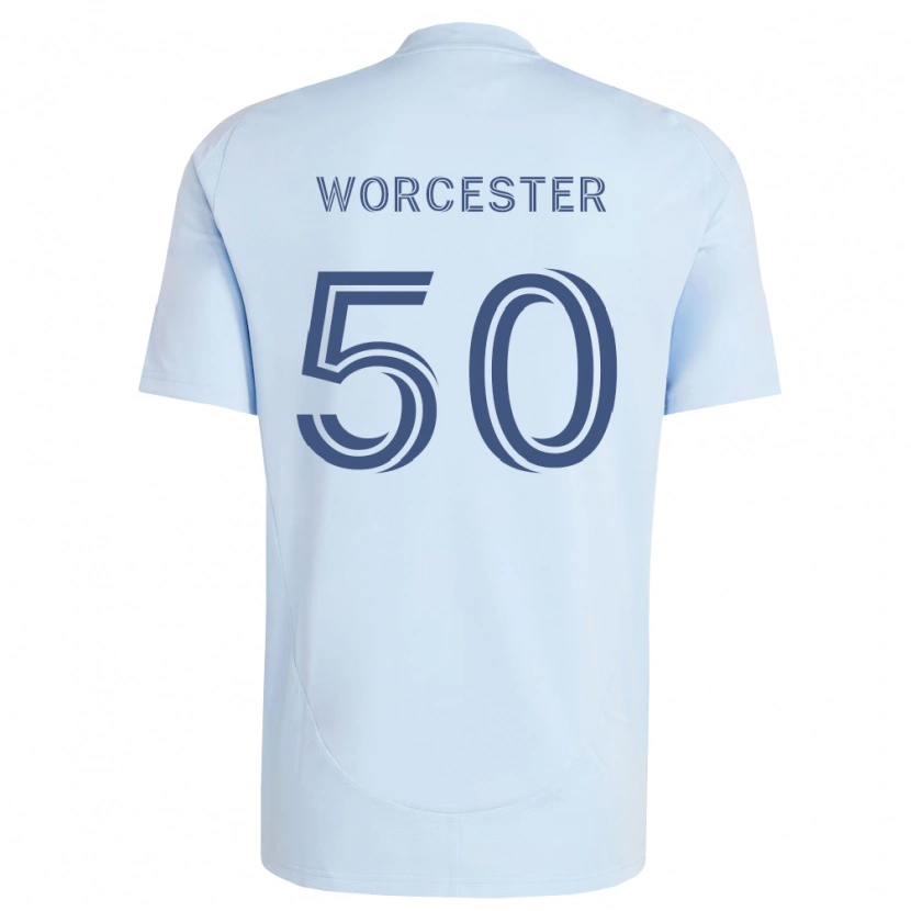 Danxen Dames Sam Worcester #50 Lichtblauw Lichtgrijs Thuisshirt Thuistenue 2026/27 T-Shirt