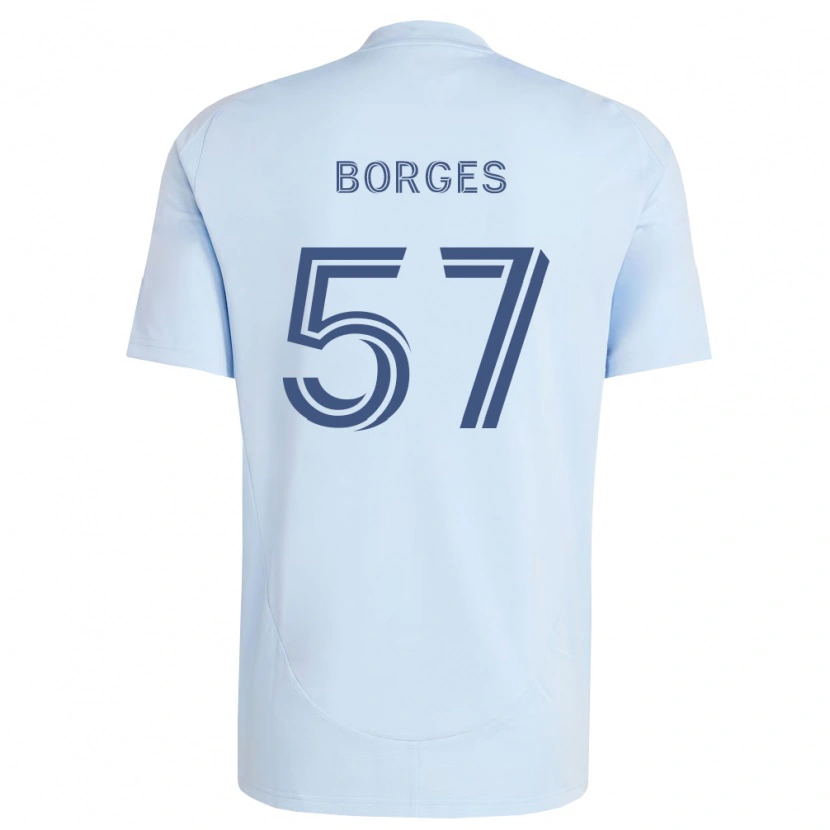Danxen Dames Diego Borges #57 Lichtblauw Lichtgrijs Thuisshirt Thuistenue 2026/27 T-Shirt