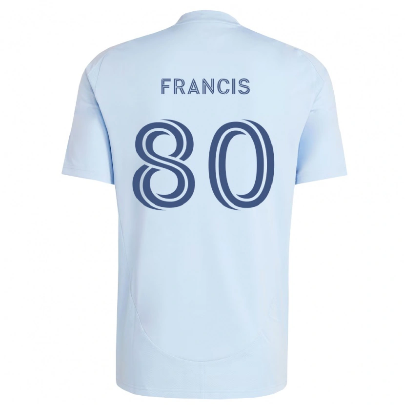 Danxen Dames Makhi Francis #80 Lichtblauw Lichtgrijs Thuisshirt Thuistenue 2026/27 T-Shirt