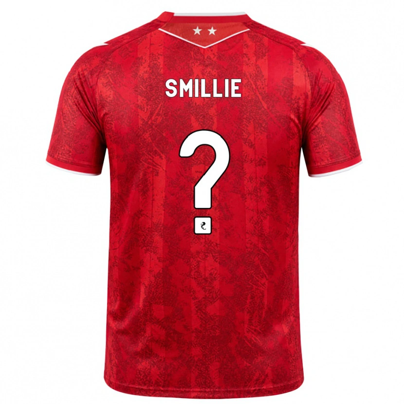 Danxen Dames Reuben Smillie #0 Rood Wit Thuisshirt Thuistenue 2026/27 T-Shirt