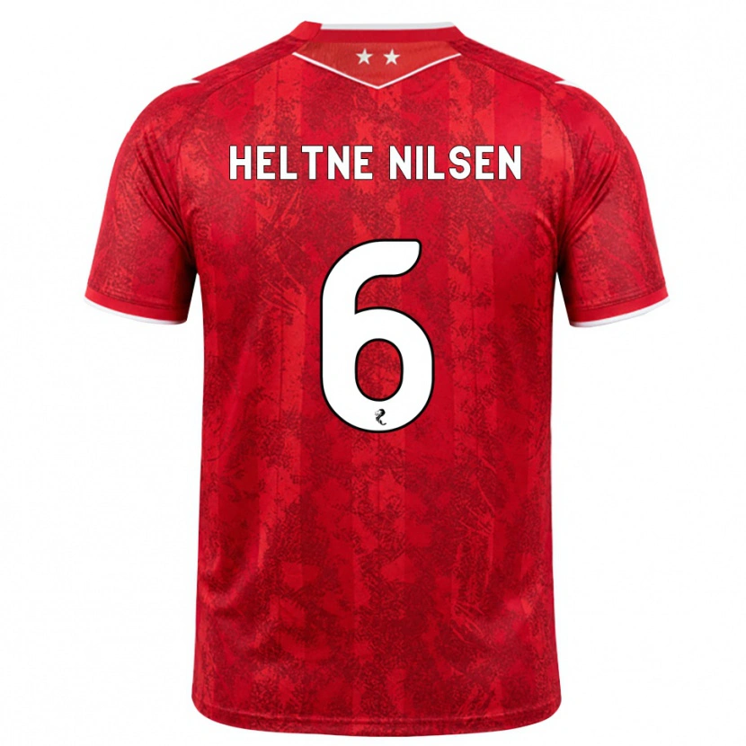 Danxen Dames Sivert Heltne Nilsen #6 Rood Wit Thuisshirt Thuistenue 2026/27 T-Shirt