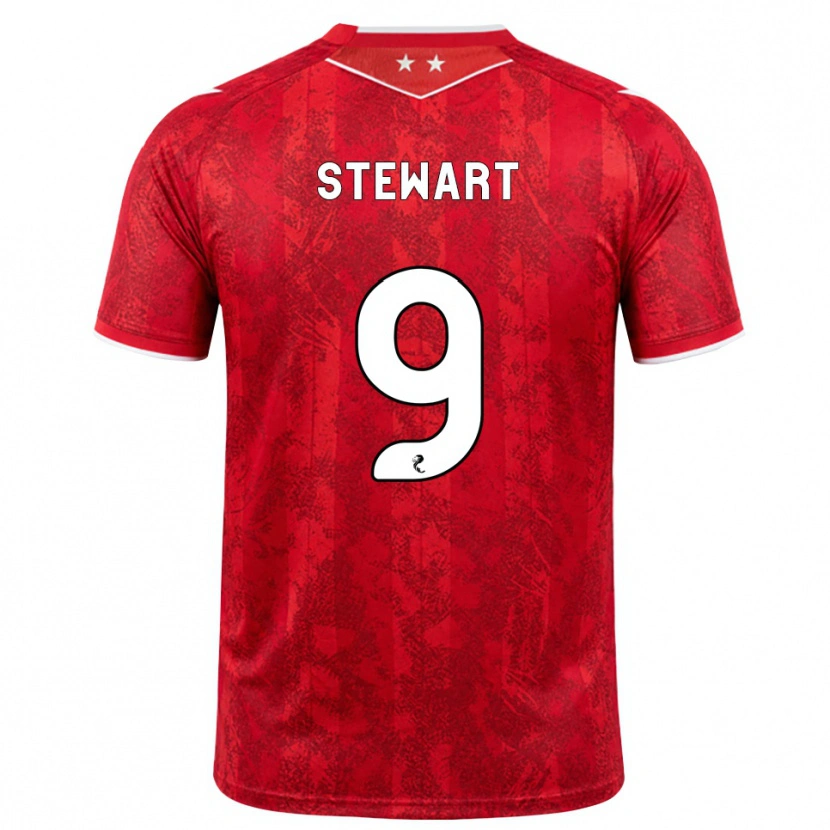 Danxen Dames Hannah Stewart #9 Rood Wit Thuisshirt Thuistenue 2026/27 T-Shirt