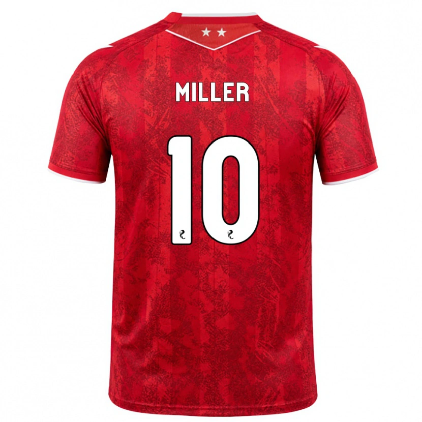 Danxen Dames Darcie Miller #10 Rood Wit Thuisshirt Thuistenue 2026/27 T-Shirt