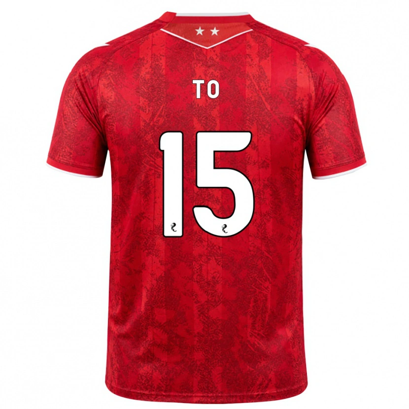 Danxen Dames Zack To #15 Rood Wit Thuisshirt Thuistenue 2026/27 T-Shirt
