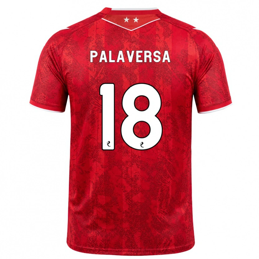 Danxen Dames Ante Palaversa #18 Rood Wit Thuisshirt Thuistenue 2026/27 T-Shirt