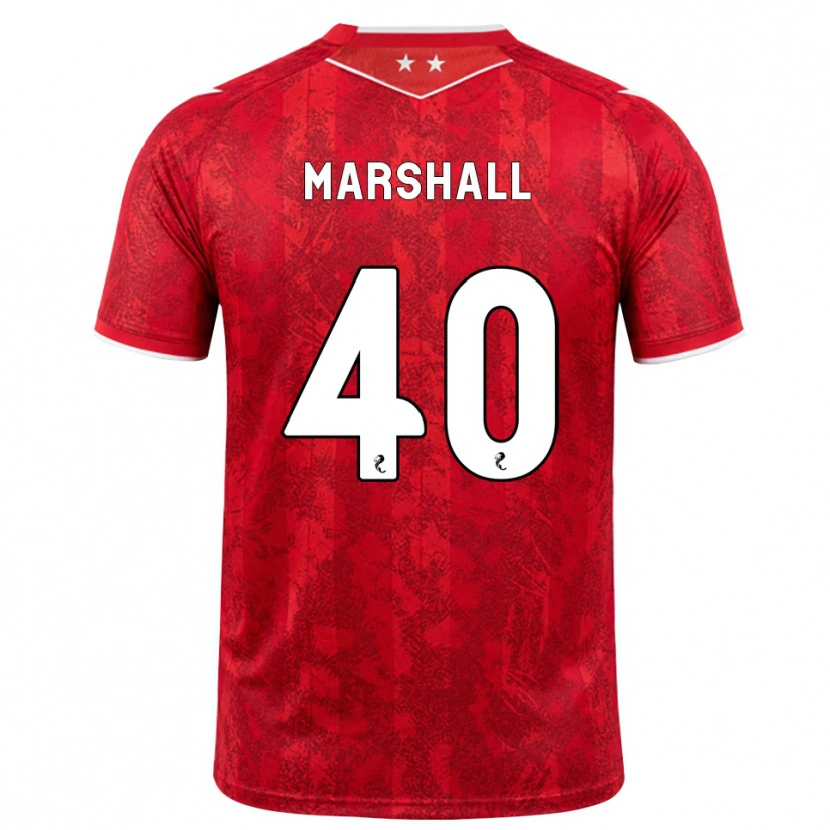 Danxen Dames Findlay Marshall #40 Rood Wit Thuisshirt Thuistenue 2026/27 T-Shirt