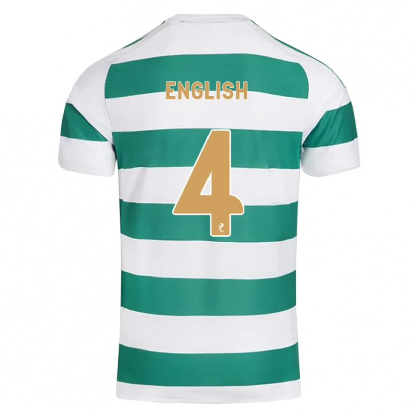 Danxen Dames Isaac English #4 Donkercyaan Wit Thuisshirt Thuistenue 2026/27 T-Shirt