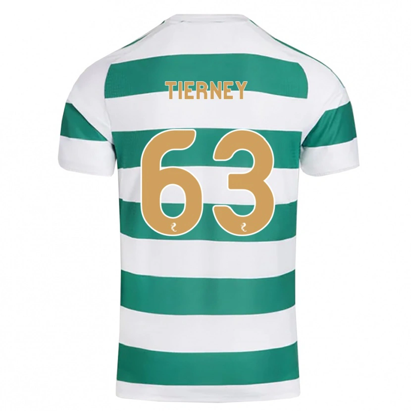 Danxen Dames Kieran Tierney #63 Donkercyaan Wit Thuisshirt Thuistenue 2026/27 T-Shirt