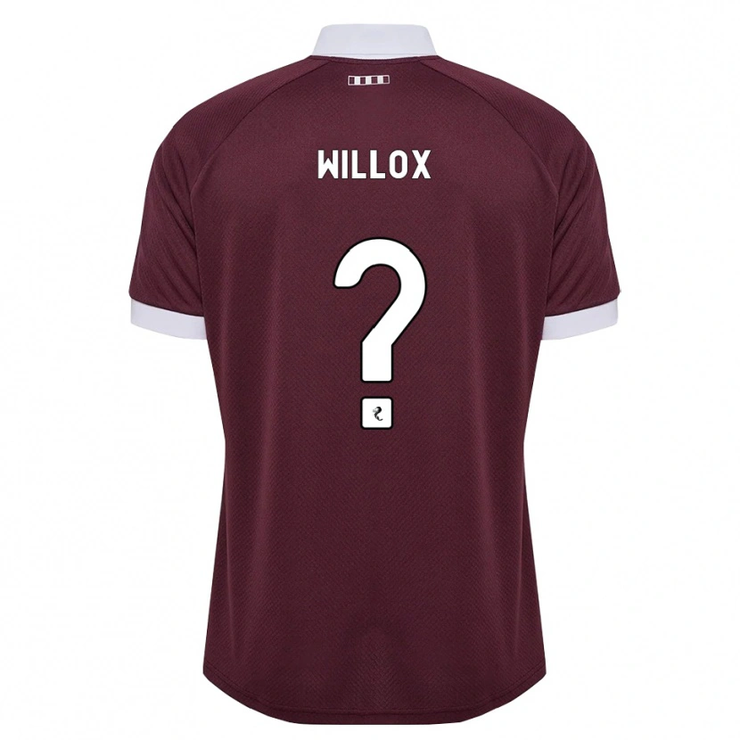 Danxen Dames Harry Willox #0 Bordeauxrood Wit Thuisshirt Thuistenue 2026/27 T-Shirt
