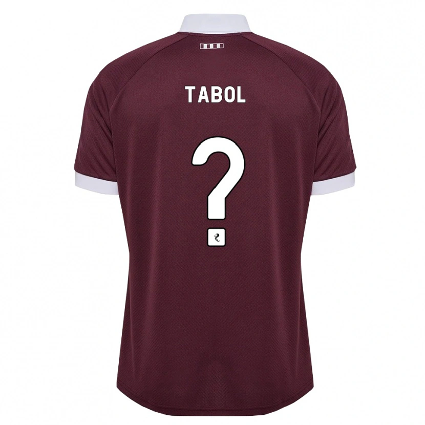 Danxen Dames Alan Tabol #0 Bordeauxrood Wit Thuisshirt Thuistenue 2026/27 T-Shirt