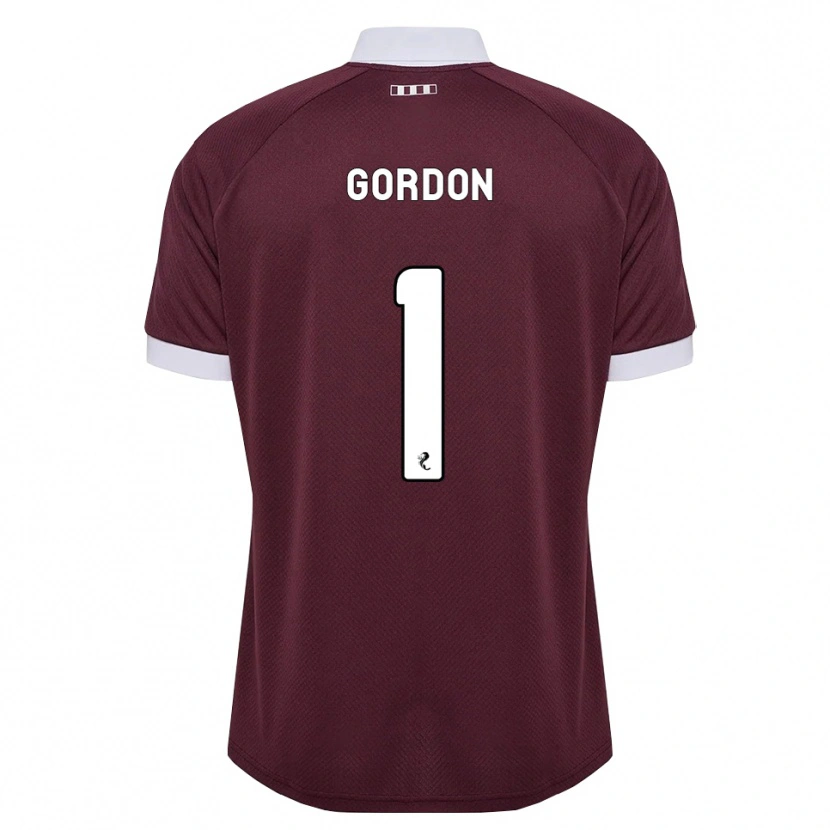 Danxen Dames Craig Gordon #1 Bordeauxrood Wit Thuisshirt Thuistenue 2026/27 T-Shirt